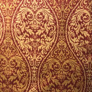 🛒 $17 Home Decorative Fabric Upholstery Material Textiles Waverly Burgundy #708